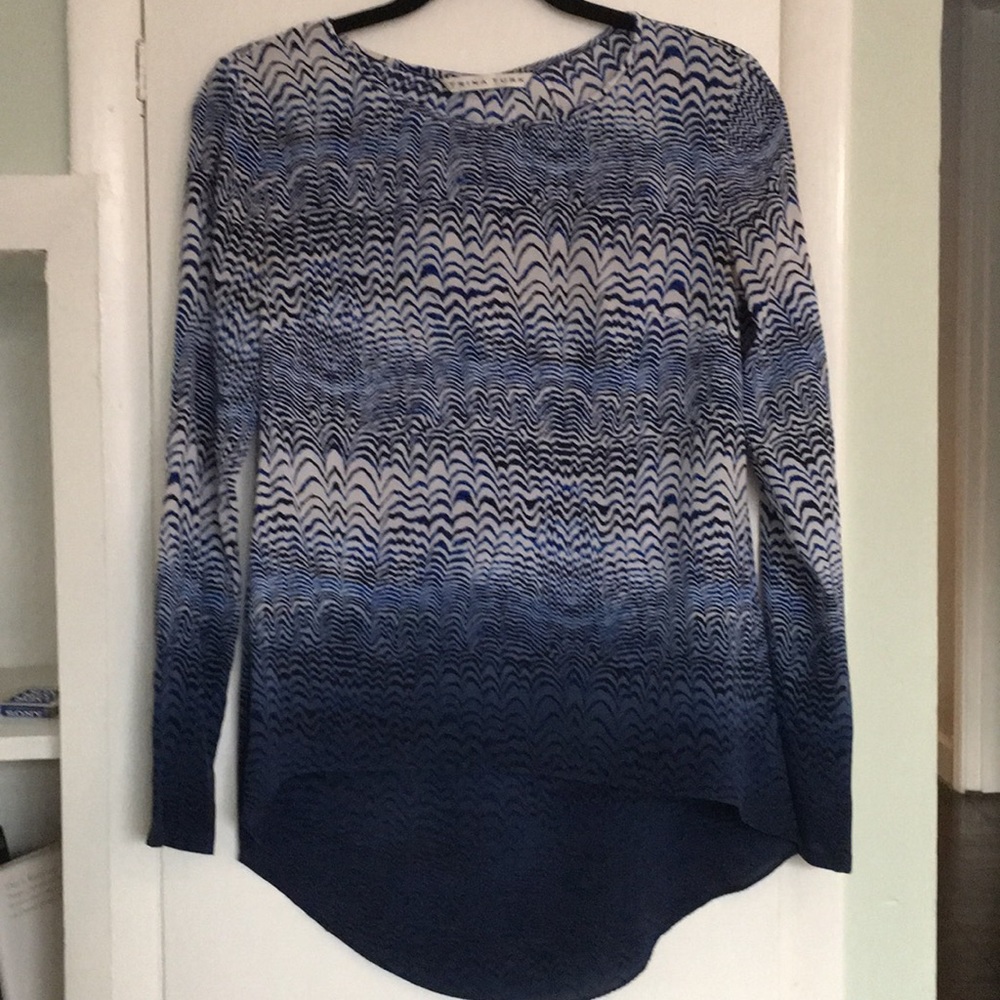 Trina Turk printed 100% silk tunic